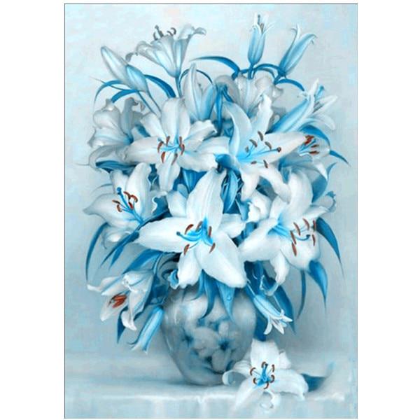 Diamant-Stickerei helle Blume 5D Diamant Mosaik Malerei moderne Blume Kreuzstich