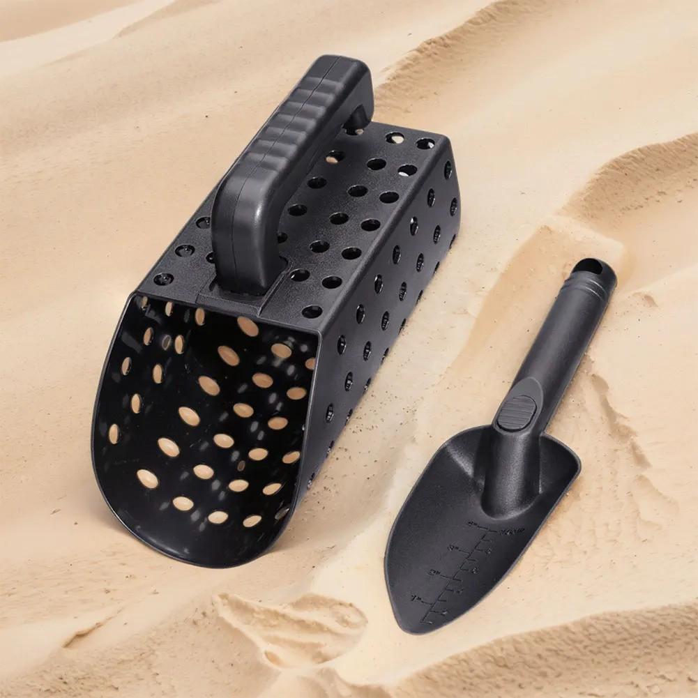 Multi-functional Hourglass Sand Shovel & Sieve Metal Detector for Beach Treasure Hunting