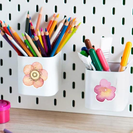 50 ks květinové nálepky Vodotěsné opakovaně použitelné nálepky na scrapbooking