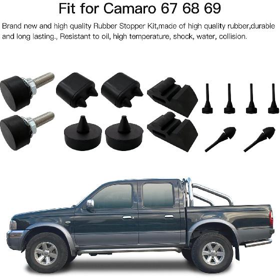 Rubber Stopper Kit with Hood Adjusters Stoppers Bumpers for 1967-72 G M A-Body Chevelle