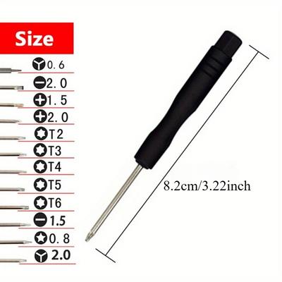 12pcs/set Mini Multi-Function Magnetic Precision Screwdriver Set for Smartphone Tablet Repairing Tools Set