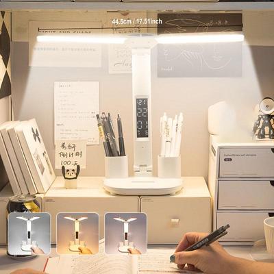 LED Schreibtischlampe 3 Stufen Dimmbar Touch Nachtlicht USB Aufladbare Augenschutz Faltbare Tischlampe Für Schlafzimmer Nachttisch