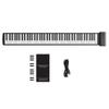 Btuty Electronic Hand Roll Silicone Folding Piano with No MIDI Travel Piano for Beginners Roll-Up Piano, 88-Key Piano, Built-in Speaker, Function,