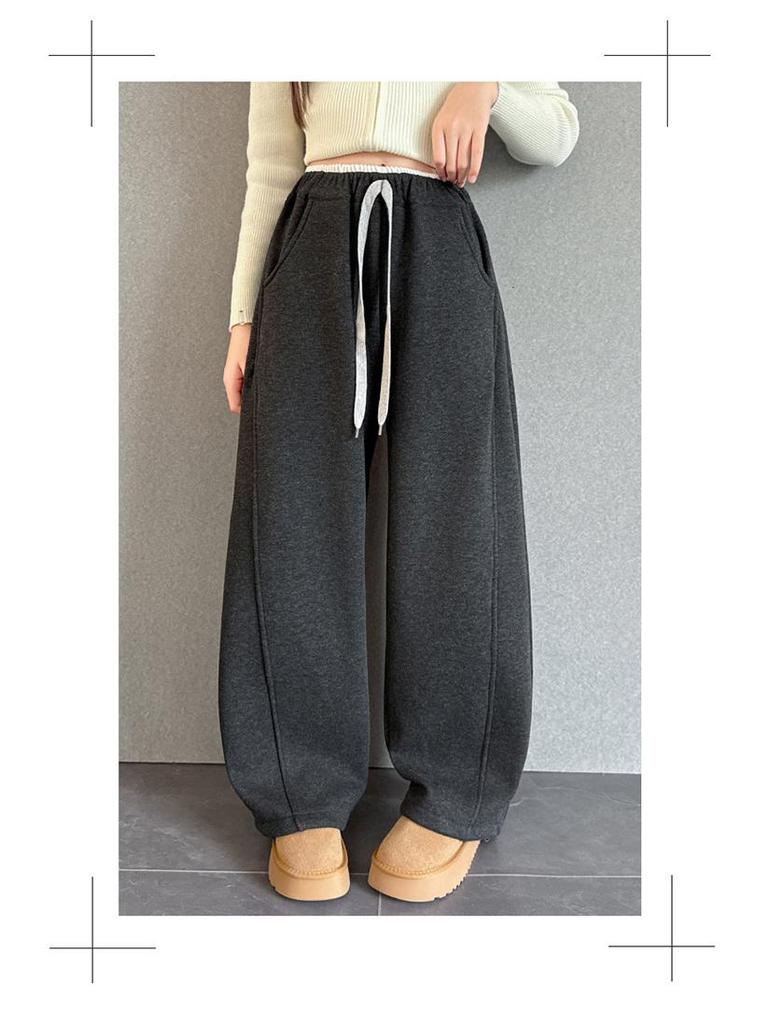 Girls' 2025 Fleece Scimitar Pants: Stylish and Casual Autumn/Winter Sweatpants for Big Kids