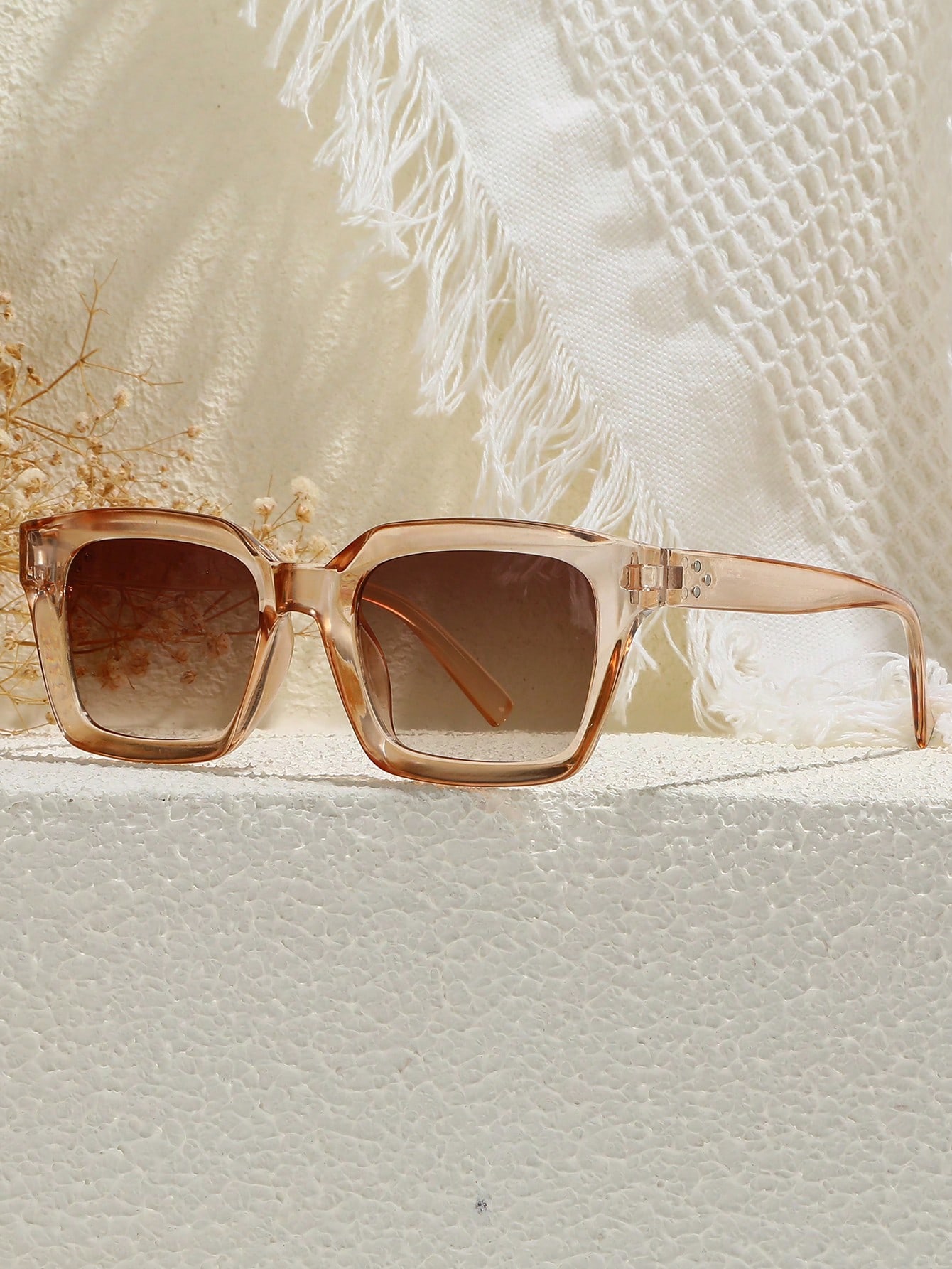 

1/2 шт. S Модные квадратные солнцезащитные очки в пластиковой оправе для женщин и мужчин, повседневные солнцезащитные очки, аксессуары для очков.