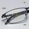 Business Multifocal Pochromic Reading Glasses for Men Quality Progressive Anti-Blue Light Fashion Eyewear Near-far Eyeglasses
