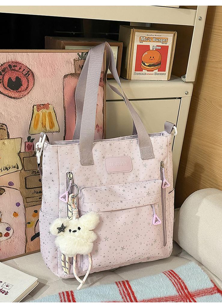 Schultasche Schultasche Mittelschule Mädchen High School Schüler Mode Persönlichkeit Polka Dot 1011 Handtasche Vielseitig Leicht Mädchen Schüler