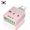 6 Ports USB Charger Fast Charging Mobile Phone Charger Adapter For iPhone Samsung Xiaomi QC 3.0 EU/US/KR/UK Fast Charge Plug