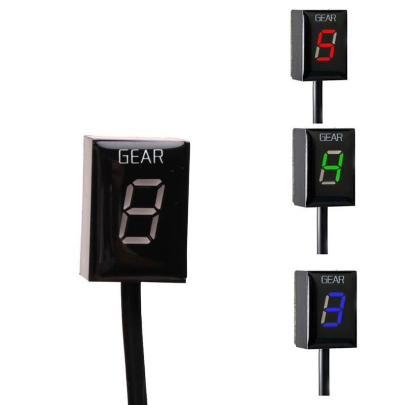Mini Speed Digital Gear Indicator Shift Lever Display UnIversal Motorcycle External LCD Speed Display