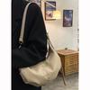 Soft leather large capacity dumpling bag women's 2025 new retro high-end niche commuter shoulder messenger bag