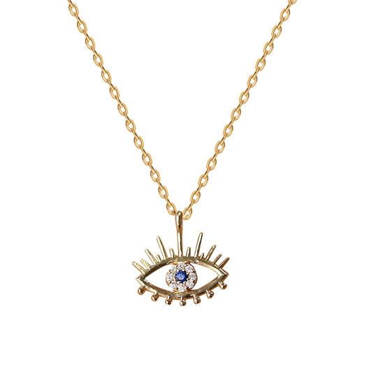 Devil Eye Necklace for Women Rhinestone Evil Eye Pendant Sparkling Dainty Necklace Jewelry for Dating Party Gift Idea