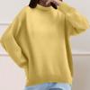 Fashion Simple Casual Long Sleeve Pullover, New Solid Color Sweatshirt, Versatile European American Style Top for Autumn Winter Crossborder