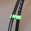 10PCS Cycling Bike S Clips Clamp Brake Cable Gear Housing Guides(Green)