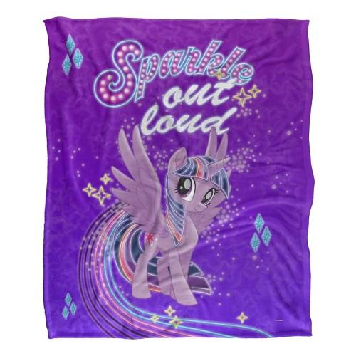 my little pony Sparkle Out Loud Silky Supersoft Blanket