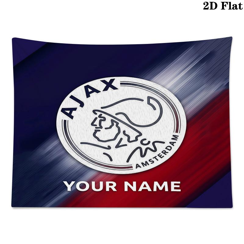 Custom Name Ajax Amsterdam3Printed Tapestry – Wall Hanging for Bedrooms, Dorms, and Home Decor