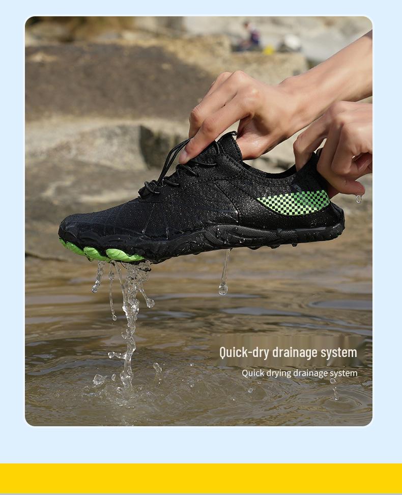 Barefoot Five-Finger Yoga & Sports Shoes - Men's & Women's Non-Slip Breathable Athletic Footwear for Jump Rope & Trekking.