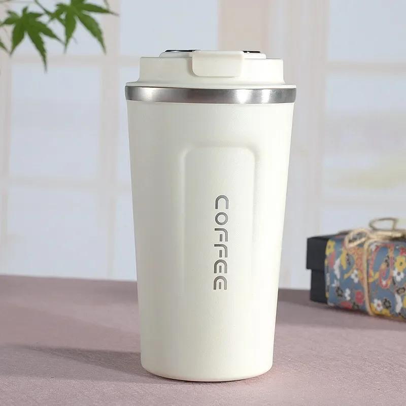 380/510ML Stainless Steel Thermal Cup Car Coffee Cup Insulated Flask Water Tumbler for Outdoor Sports Cold and Heat Thermal Mug