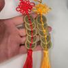 Thickened Brass Five Emperor Coins Chinese Knot Pendant Ornament