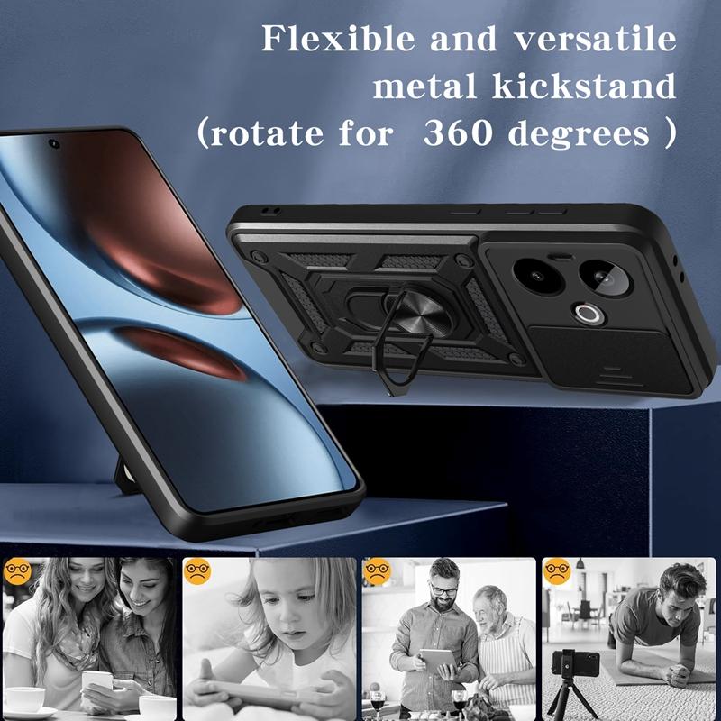 Pro pouzdro Realme GT7 5G Držák s magnetickým kroužkem do auta Pancéřové Nárazuvzdorné Coque Pro OPPO Realme GT7 GT 7 RealmeGT7 Kryt na ochranu objektivu
