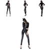 Costume da Ragazza Gatto in Pelle a Tema Gioco per Unisex Festa di Halloween Cosplay
