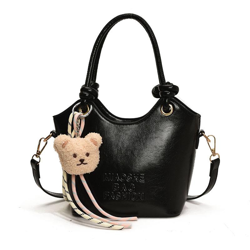 

Сумка Женская Сумка Новая Сумка Мессенджер Сумка-Ведро Маленькая Сумка no pendant чёрный