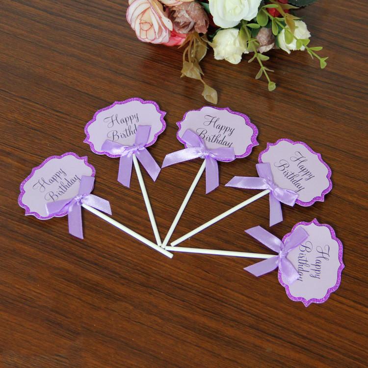 1-7pcs New Forest Animal Cake Card Inserts Christmas Santa Birthday Cake Banners Cake Decorating Inserts Cupcake Inserts