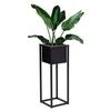 Kwietnik Loftowy Concove 60 Cm Czarny