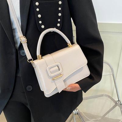 Internet Celebrity Crossbody Versatile Texture Handbag Korean Version Simple and Fashionable One Shoulder Texture Small Square Bag KTY