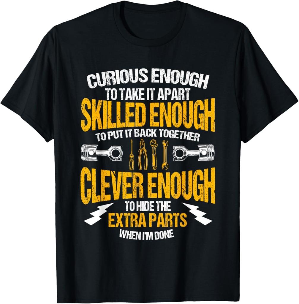 Nuevo Regalo Divertido Limitado para Mecánico de Coches Herramienta de Mecánico Camiseta de Afinador para Hombres Mujeres Camisetas Top Tops CamisetaA