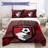 AFC Bournemouth Patronen Beddengoed Dekbed Set Dekbedhoes Kussensloop Huisdecoratie Verjaardagscadeau (1 * dekbedovertrek + 2 * kussensloop zonder vulling)