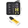 Wire Crimper Tool Ratchet Wire Connector Electrical Ethernet Crimper Plier Heavy-Duty Crimping Stripper With 5 Interchangeable