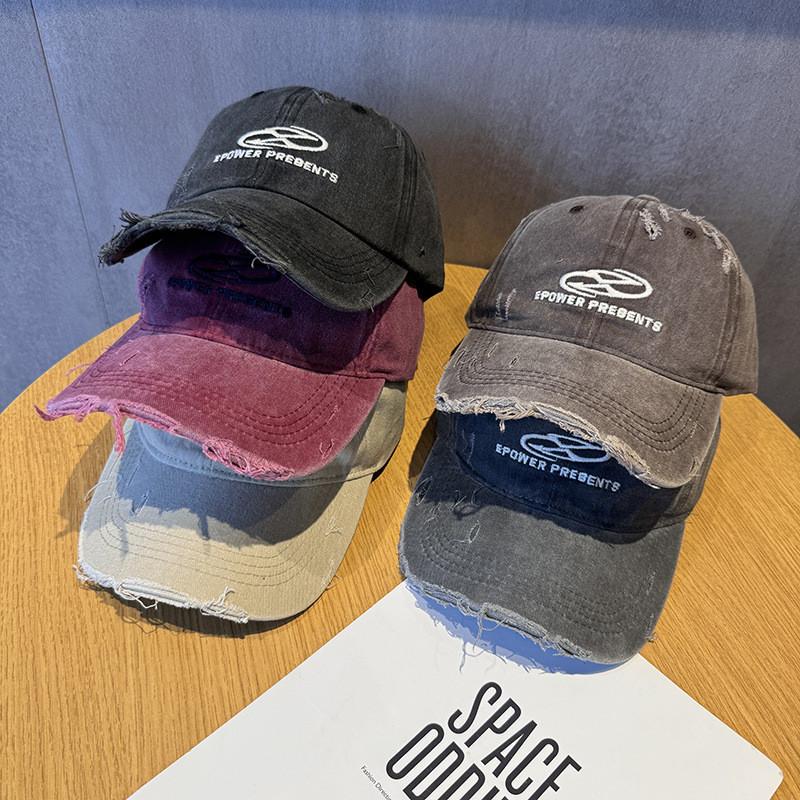 Urban Fashion Broken Hole Baseball Cap Women Sun Hat With Breathable Material