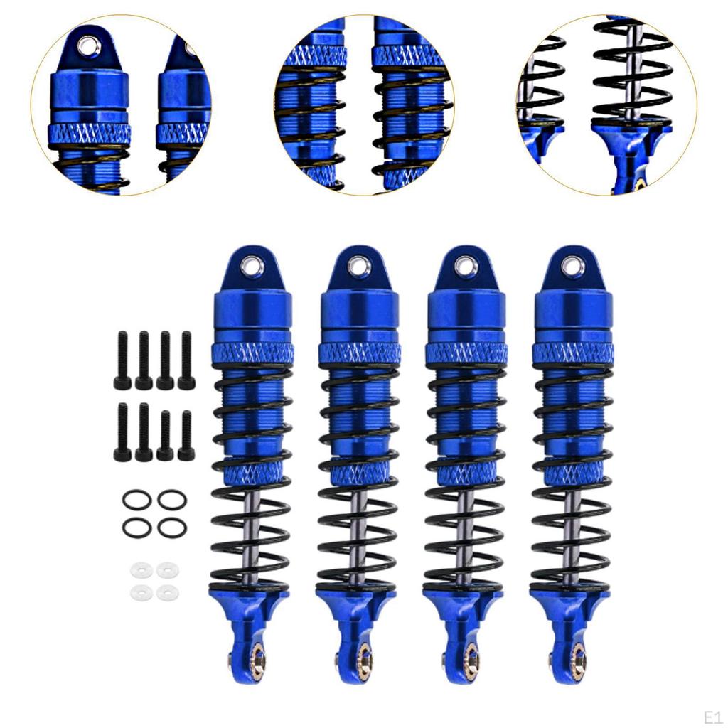4 Pieces Metal Shock Absorbers for D90 RC Cars Front Rear Accessory Set