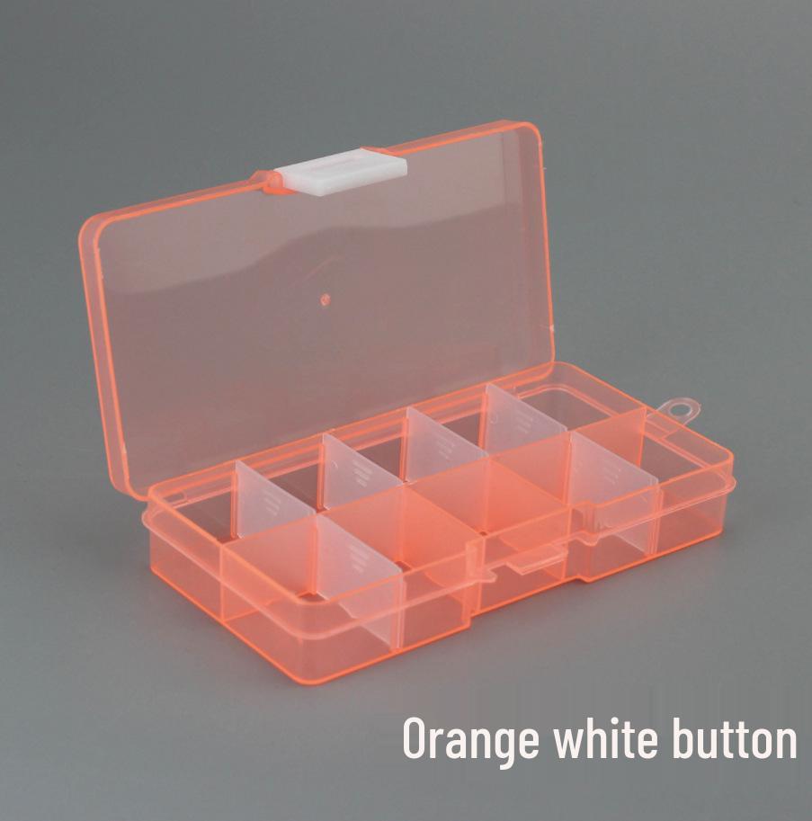 

Transparent 10-Compartment Removable Jewelry and Makeup Organizer Box