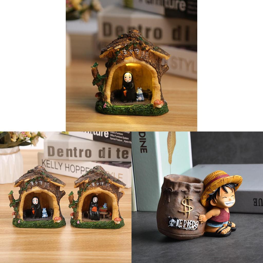 One Piece Monkey D Luffy Resin Pen Holder With Cartoon Style For Graduation And Gift Giving