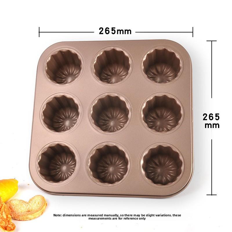 Xiaomi 6 9 12 Dziurkowa Forma do Ciasta ze Stali Węglowej Francuska Forma Canelé Profesjonalna Nieprzywierająca Blacha do Pieczenia Muffinek Naleśników Narzędzia Kuchenne