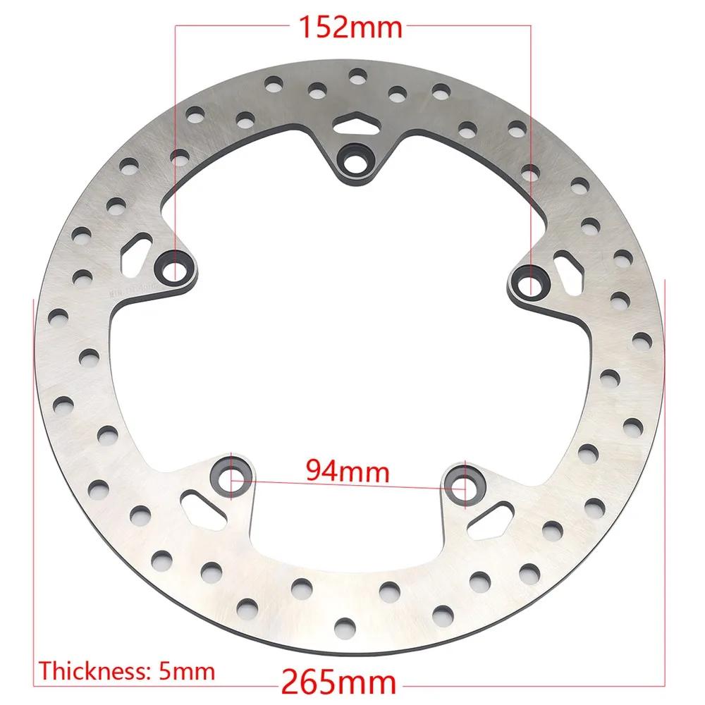 Disco de Freno Trasero Rotor 265mm Para BMW F800GS F800 GS 2008-2018 F800R 2009-2020 F800S 2006-2017 F800ST 2006-2017 F850 GS 2016-2020