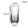 Drinkware Wine Glasses Aesthetic Cups Diamond Sculpture Tumblers Juice Glass Transparent Coffee and Tea Tableware Elegant Glass