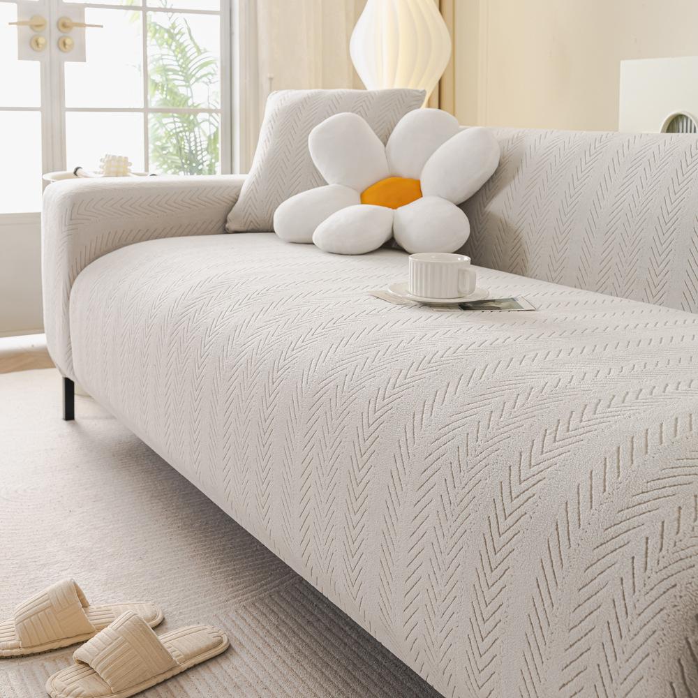 

New Anti Cat Scratch Elastic Sofa Cover for Autumn and Winter All Inclusive Universal Direct Discharge Sofa Cover with Cover Cloth 90-140cm