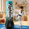 1.5m Boxing Training Sandbag Adjustable Weight Inflatable Boxing Column Blow Up Boxing Bag for Practicing Karate Taekwondo