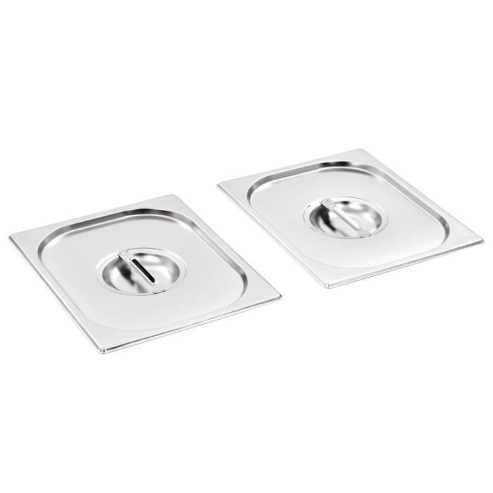 Tray Lids 2 Pcs GN 1/2 Stainless Steel
