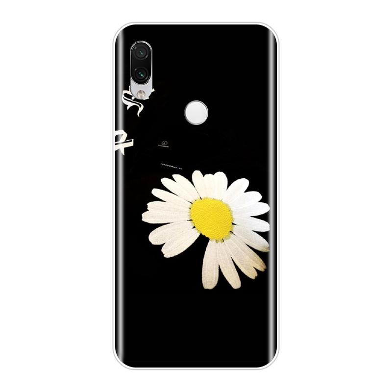 For Xiaomi Redmi K20 Pro 7 7A GO Y2 Y3 Phone Case Silicone Daisy Flower Aesthetic Soft Back Cover For Xiaomi Redmi Note 7S 7 PRO