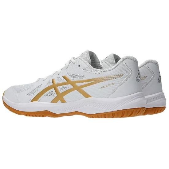 Asics Upcourt 6 Comfortable Fitting Volleyball Shoes Men Shoes White Platinum 1071A104-106