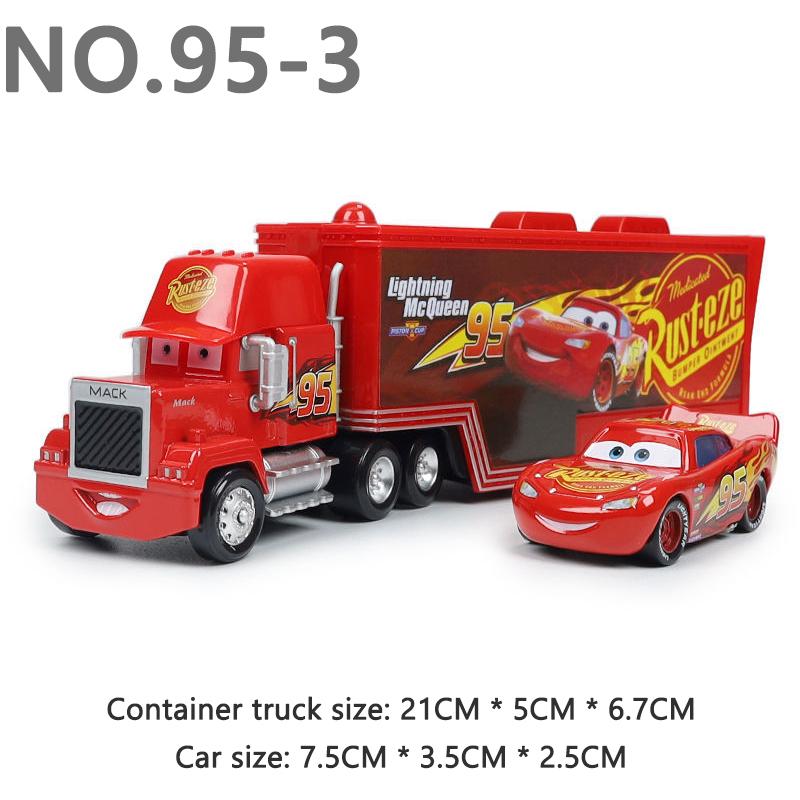 Pixar Cars Truck Model Car 1/55 Die Casting Eugene Carbureski Container Trucks Racing Toy Birthday Gifts Kids Toys Collectibles
