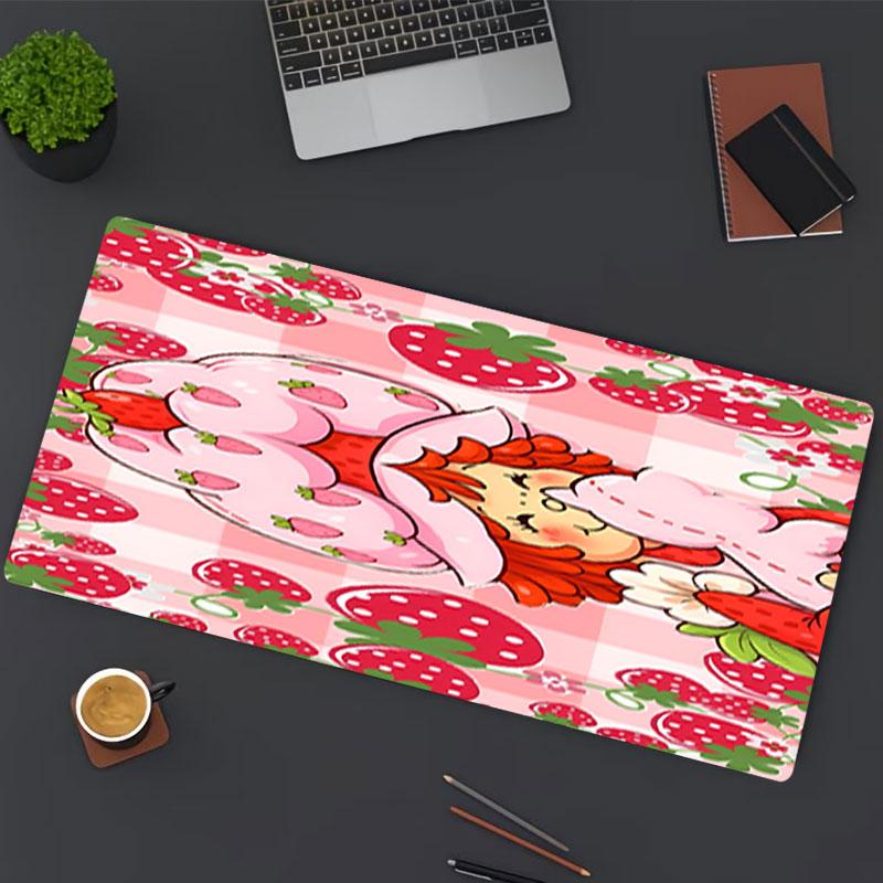 Strawberry Shortcake Print Mouse Pad, for Keyboard Pad Laptop PC Mat for Office Home Use, Desk Decor, Perfect Birthday Gift for Gamers