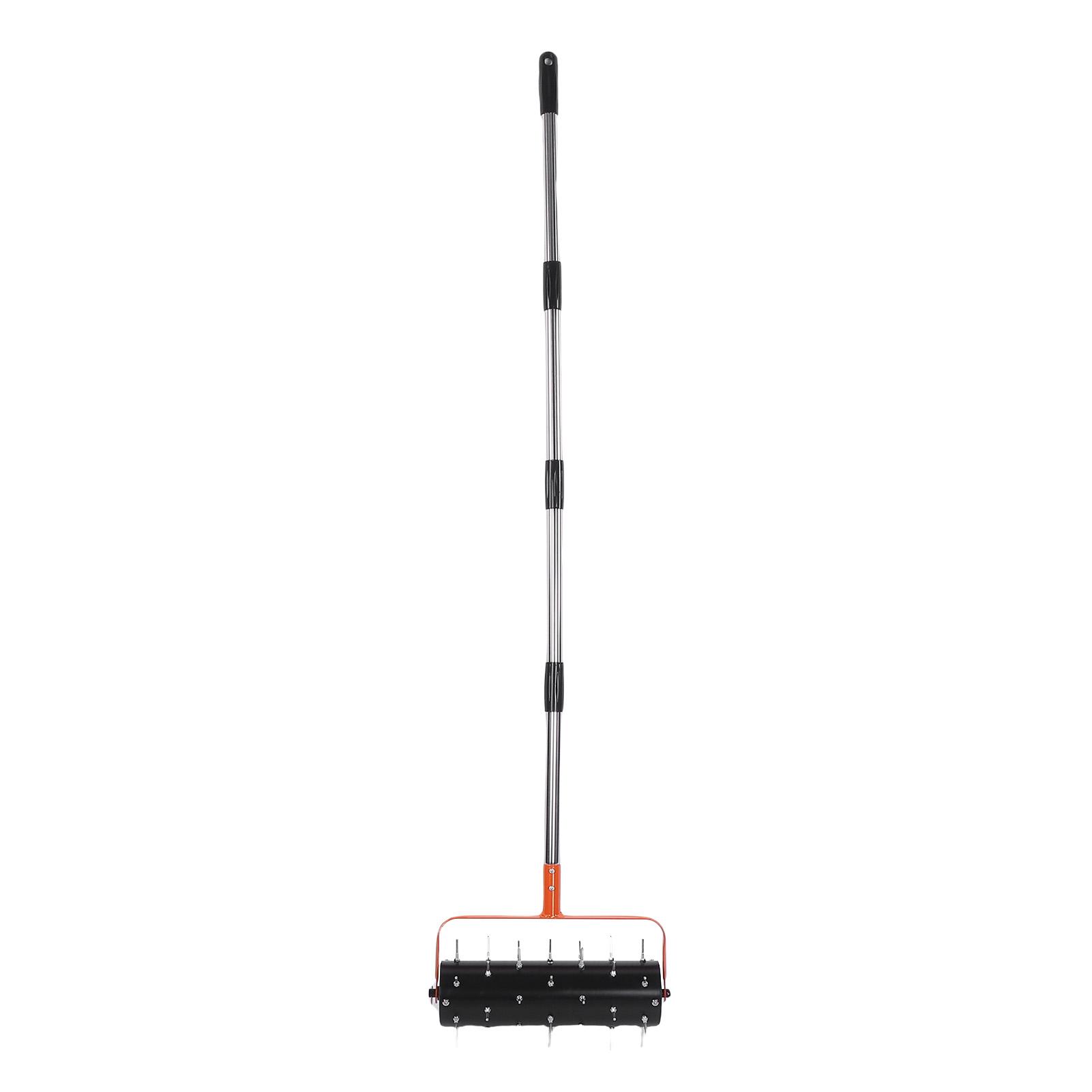 

Rolling Lawn Aerator 42 Spikes Handle Length Push Spike Aerator for Garden Yard Patio