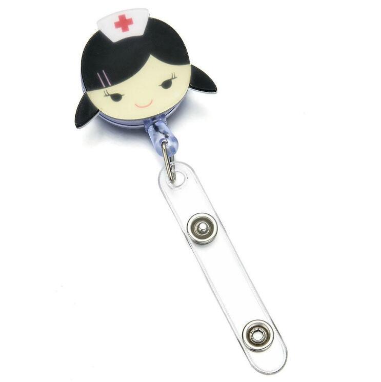 Retractable Badge Reel Nurse Exhibition ID Name Card Holder Office Supplies