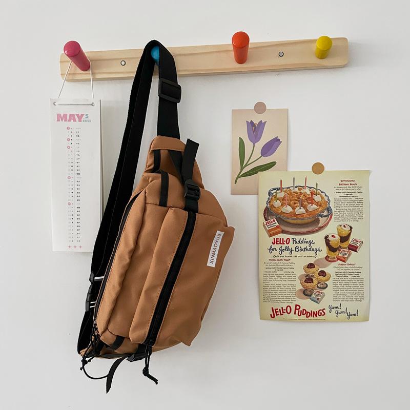 New Large-capacity Men's and Women's Trendy Bags, Business Leisure, Portable Storage, Shoulder Backpack, Sports Niche Design Oblique Span Bag