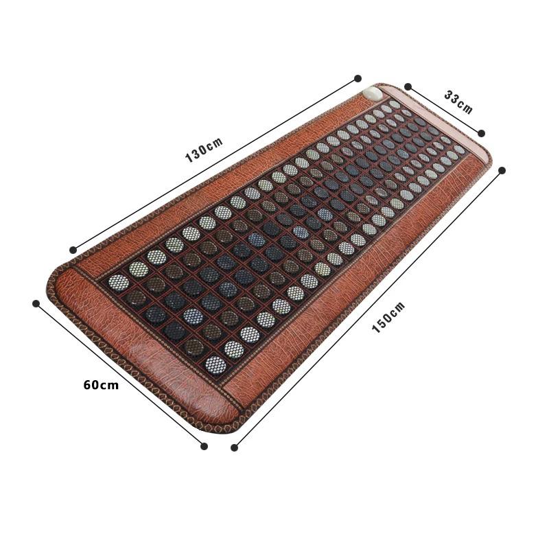 Natural Jade Tourmaline Heated Mat with Photon Light & Adjustable Temp (60x150cm)