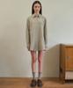 Aueonoseuteljia Sepia Shirts Mini Dress_Beige(O25-Ops04)